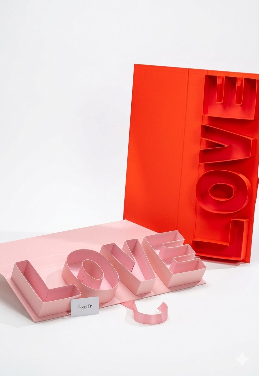 Коробка Love красн/розов