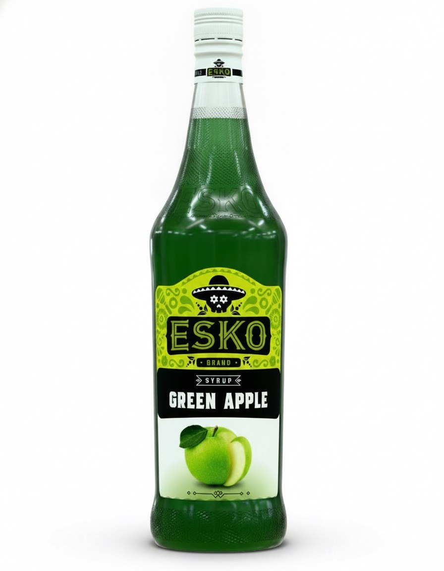 Сироп Esko bar Зеленое яблоко 1 литр